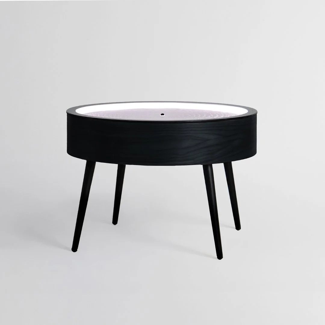 SANDSARA Round Table — Kinetic Sand Art Coffee Table — SANDSARA